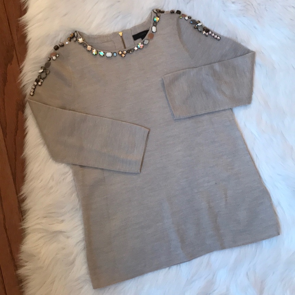 Jeweled sweater by J Crew